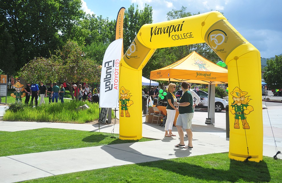 Yavapai College celebrates their 50th anniversary at the Prescott campus Saturday, August 25, 2018. (Les Stukenberg/Courier)