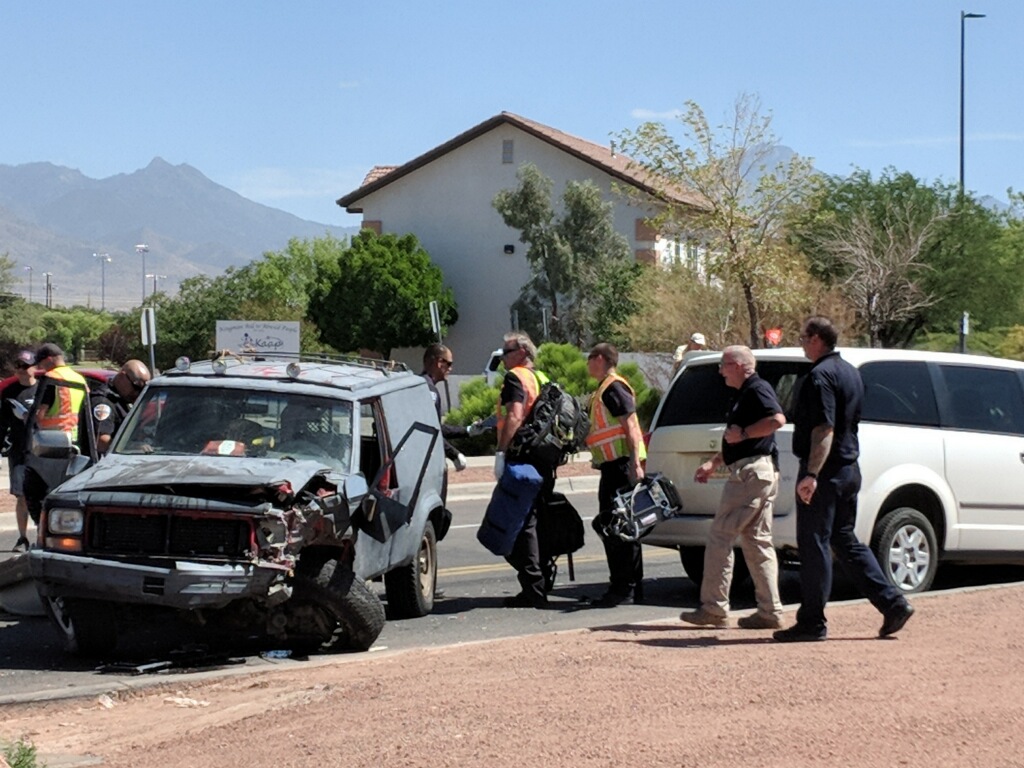 Twovehicle accident at Walmart entrance on Airway Avenue Kingman