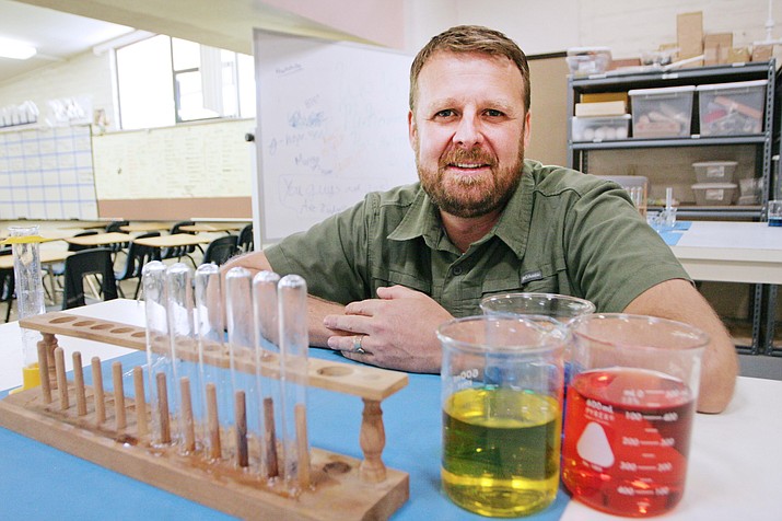 If Clarkdale-Jerome School’s Jess Kennen wasn’t a science teacher, he says he would go back into the natural resource field.VVN/Bill Helm