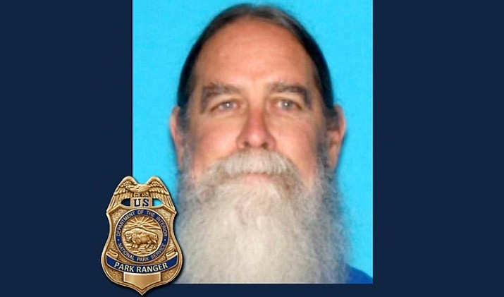 Mike Howard is 6 feet tall, 190 pounds, has blue eyes, gray/brown hair and a long gray beard. He was wearing a yellow T-shirt, shorts and Keen water shoes. Anyone with information that might help in the search for Howard is asked to contact National Park Service Silent Witness Line at 928-638-7840. (NPS)