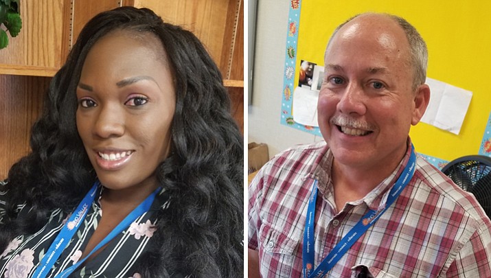 Left, Nichole Williams, Biophilic Program Teacher, and John Daniels, a Alternative Learning Teacher for the Chino Valley Unified School District. (CVUSD/Courtesy)