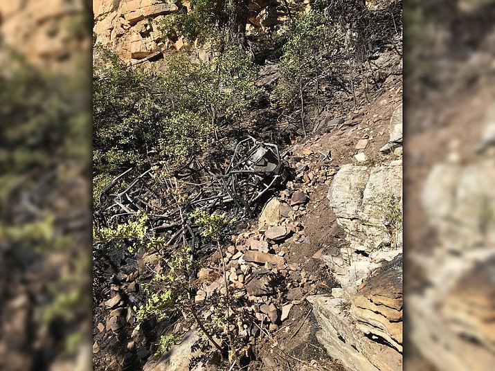Authorities say the bodies of four men apparently killed in a fiery crash of an ATV that went over a northern Arizona cliff have been recovered. All four men were from the Phoenix metro area and had been on a camping trip in the Payson area. (Coconino County Sheriff's Office)