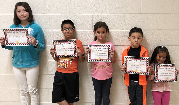 Williams Schools Celebrate September Students Of The Month 