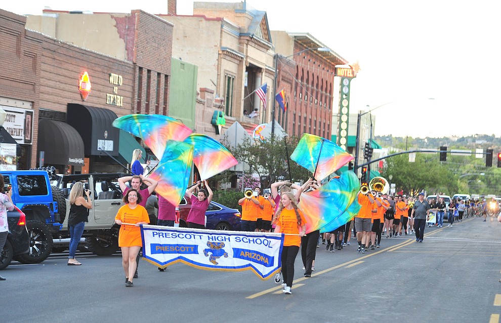 Prescott High School held their 2018 Homecoming Parade and Bonfire Thursday, Sept.27, 2018. (Les Stukenberg/Courier)