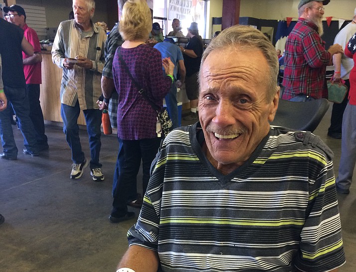 U.S. Vets Prescott transitional living program client Carl Davis, 69, a retired Marine, visited the 2018 Yavapai County Stand Down on Friday in the Frontier Village. (Nanci Hutson/Courier)
