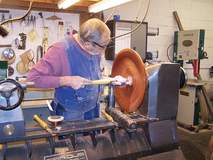Woodworker Roger Harlow creates custom wooden works. Harlow is one of the 10 Chino Valley and Paulden artists opening up their studios for the 11th annual Prescott Area Artists Studio Tour this year. (Roger Harlow/Courtesy)
