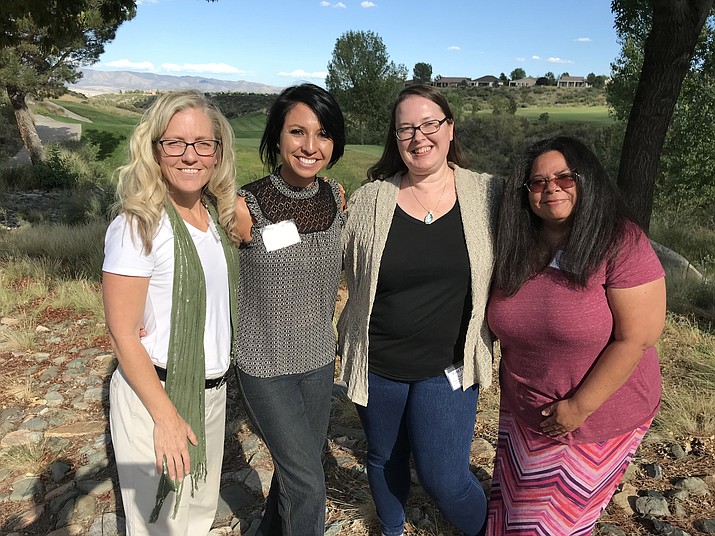 The editorial staff at Williams-Grand Canyon News and Navajo-Hopi Observer won awards during an editorial conference in Prescott Sept. 21. From left: Wendy Howell, Loretta Yerian, Erin Ford and Katherine Locke. (WGCN)