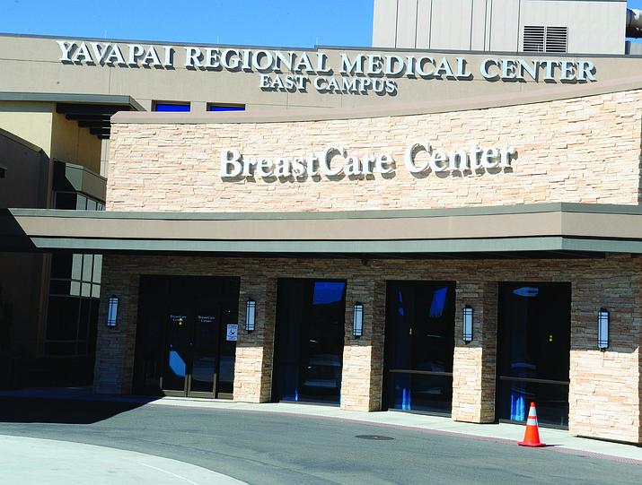 The entrance to the YRMC BreastCare Center in Prescott Valley. (Les Stukenberg/Courier)