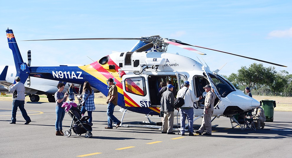The Arizona Department of Public Safety Ranger helicopter was on hand during the Wings Out West Airshow at Prescott Regional Airport Saturday, Oct. 6, 2018. (Les Stukenberg/Courier)