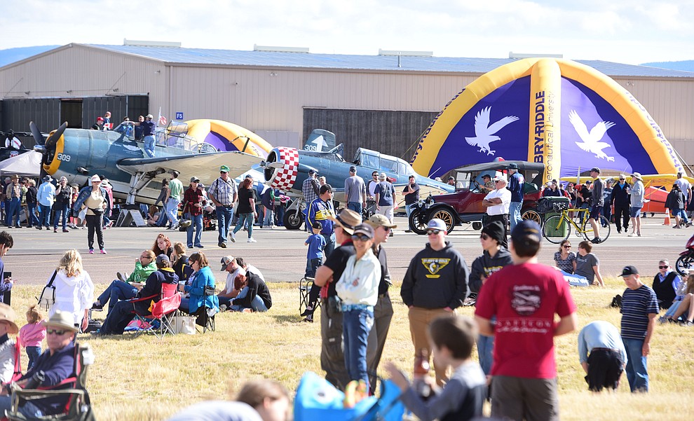 Thousands attend the Wings Out West Airshow at Prescott Regional Airport Saturday, Oct. 6, 2018. (Les Stukenberg/Courier)