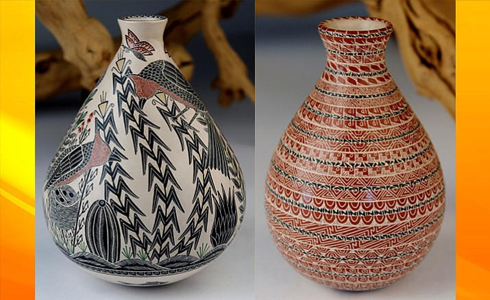 This year’s Sedona Arts Festival will also see the return of Mata Ortiz pottery with featured Master Potters Laura Bugarini Cota and Hector Gallegos Martinez.  This husband-and-wife team are two of the best second-generation potters from Mata Ortiz, Mexico, learning the art of Mata Ortiz Pottery from their incredibly talented parents.