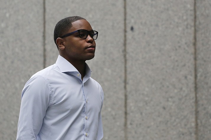 Former sports agent Christian Dawkins arrives at federal court Monday, Oct. 1, 2018, in New York.(Mark Lennihan/AP, file)