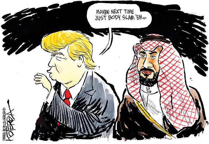 Editorial cartoon (2): Oct. 22, 2018