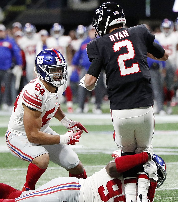 Matt Ryan throws for 379 yards, Falcons beat Giants 23-20