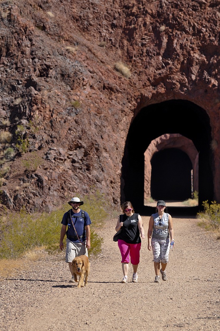 Railroad trail tunnel 3 closed until further notice at Lake Mead