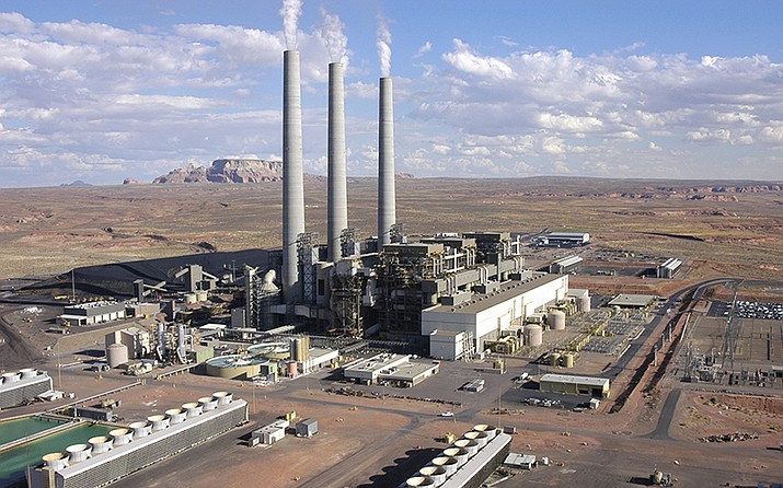 The coal-fired Navajo Generating Station provides almost 1,000 jobs between the plant and the mine that supplies it, but the plant’s operators plan to shut it down in December 2019. (Photo by Amber Brown/Courtesy SRP)