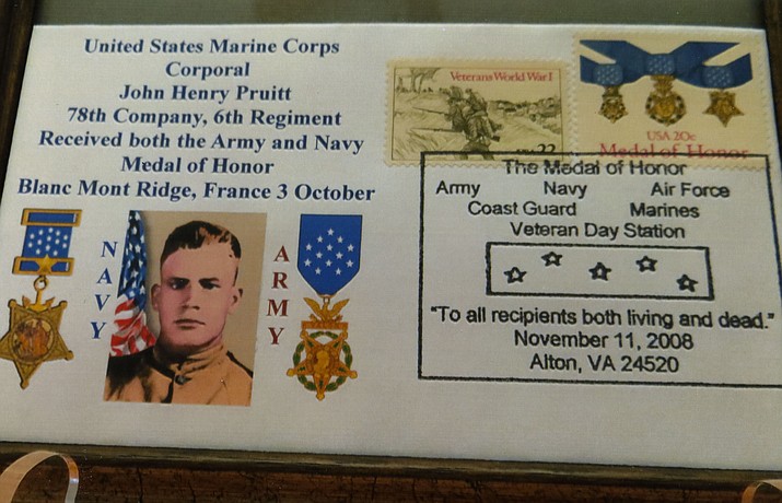 Cache for Corporal John Henry Pruitt created by Richard Hall, U.S.M.C. Ret. (Courtesy)
