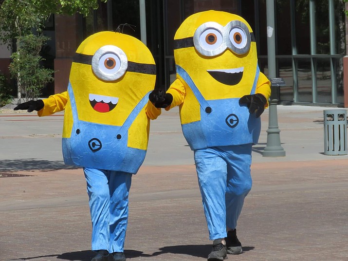 The Minions walk outside Gateway Mall in Prescott. (Courtesy)