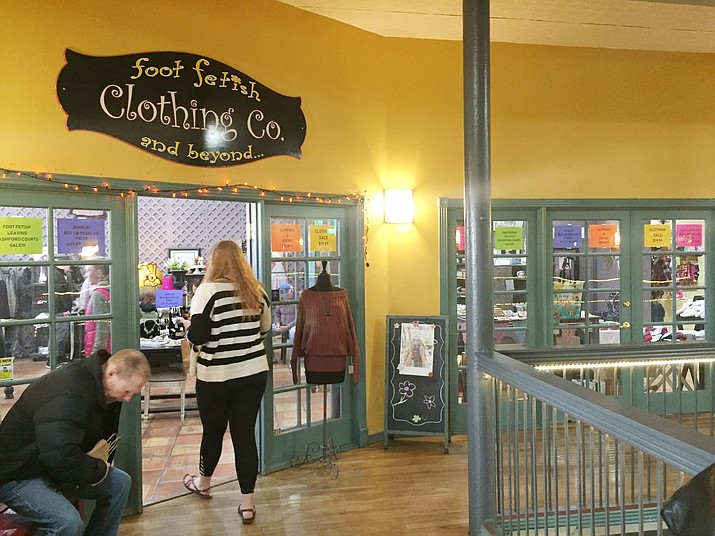 Foot Fetish, a retail store currently located inside Bashford Courts Atrium Mall in downtown Prescott, is closing January 1 and reopening March 2 inside the Prescott Gateway Mall. (Max Efrein/Courier)