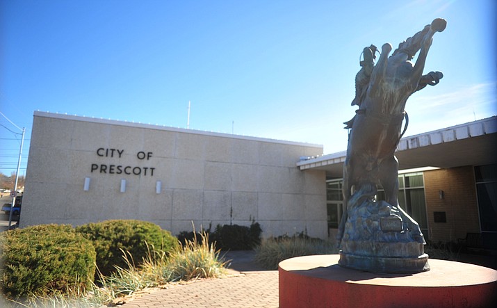 Prescott City Hall on Friday, Nov. 23, 2018. (Les Stukenberg/Courier)