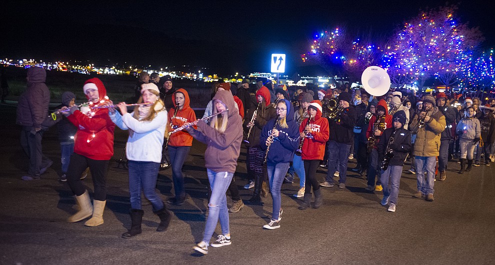 Prescott Valley holds their annual Festival of Lights Parade and Civic Center lighting Friday, Nov. 30, 2018. 52 entries traveled around the Prescott Valley Civic Center and Library. (Les Stukenberg/Courier).
