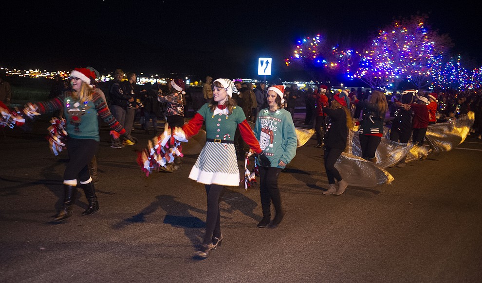 Prescott Valley holds their annual Festival of Lights Parade and Civic Center lighting Friday, Nov. 30, 2018. 52 entries traveled around the Prescott Valley Civic Center and Library. (Les Stukenberg/Courier).