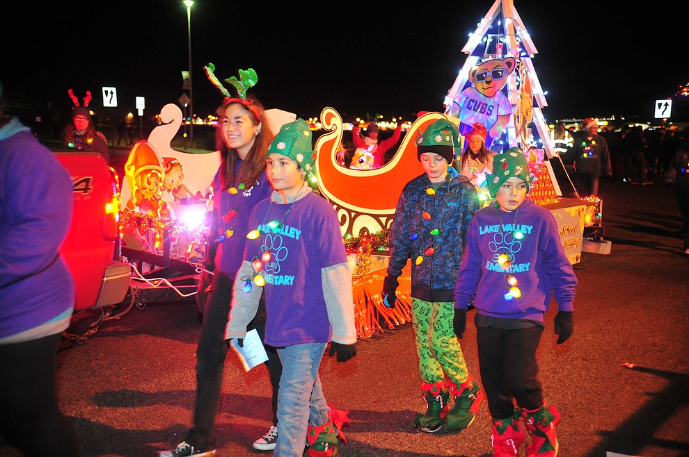 Prescott Valley holds their annual Festival of Lights Parade and Civic Center lighting Friday, Nov. 30, 2018. 52 entries traveled around the Prescott Valley Civic Center and Library. (Les Stukenberg/Courier).
