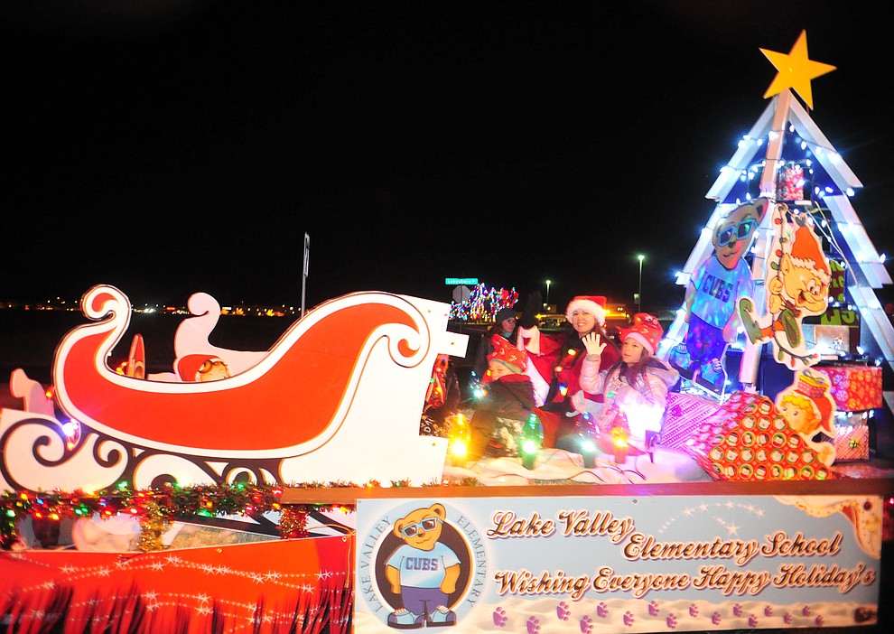 Prescott Valley holds their annual Festival of Lights Parade and Civic Center lighting Friday, Nov. 30, 2018. 52 entries traveled around the Prescott Valley Civic Center and Library. (Les Stukenberg/Courier).