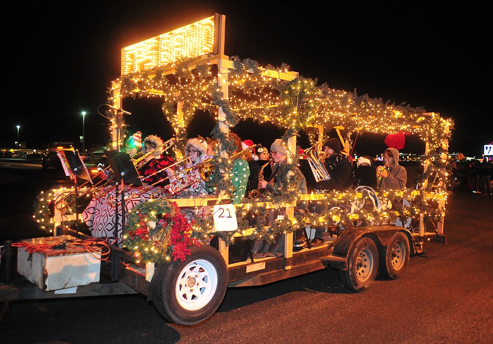 Prescott Valley holds their annual Festival of Lights Parade and Civic Center lighting Friday, Nov. 30, 2018. 52 entries traveled around the Prescott Valley Civic Center and Library. (Les Stukenberg/Courier).