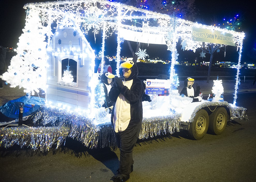 Prescott Valley holds their annual Festival of Lights Parade and Civic Center lighting Friday, Nov. 30, 2018. 52 entries traveled around the Prescott Valley Civic Center and Library. (Les Stukenberg/Courier).