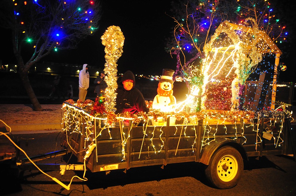 Prescott Valley holds their annual Festival of Lights Parade and Civic Center lighting Friday, Nov. 30, 2018. 52 entries traveled around the Prescott Valley Civic Center and Library. (Les Stukenberg/Courier).