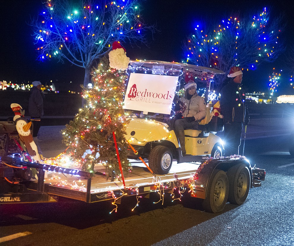 Prescott Valley holds their annual Festival of Lights Parade and Civic Center lighting Friday, Nov. 30, 2018. 52 entries traveled around the Prescott Valley Civic Center and Library. (Les Stukenberg/Courier).