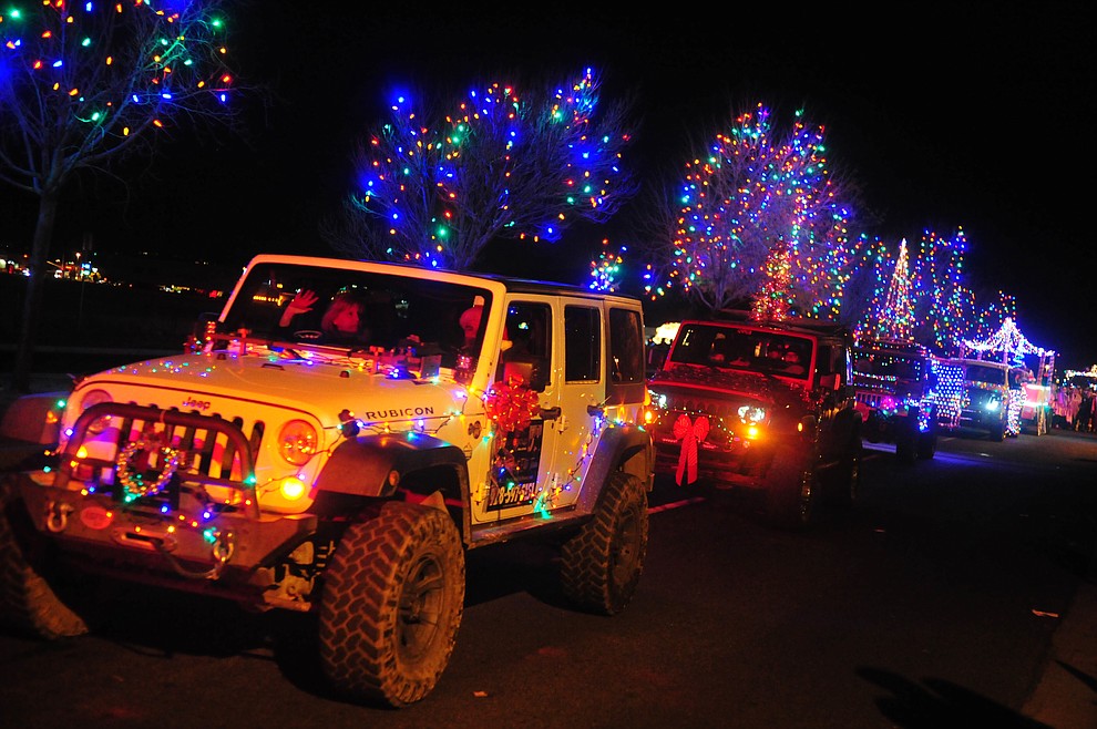Prescott Valley holds their annual Festival of Lights Parade and Civic Center lighting Friday, Nov. 30, 2018. 52 entries traveled around the Prescott Valley Civic Center and Library. (Les Stukenberg/Courier).