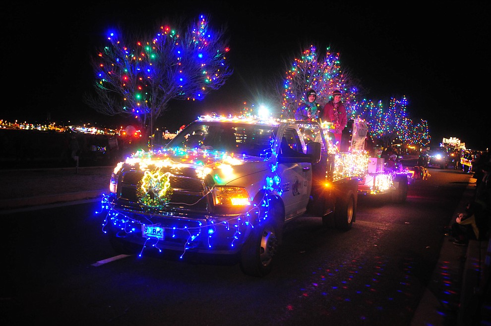 Prescott Valley holds their annual Festival of Lights Parade and Civic Center lighting Friday, Nov. 30, 2018. 52 entries traveled around the Prescott Valley Civic Center and Library. (Les Stukenberg/Courier).