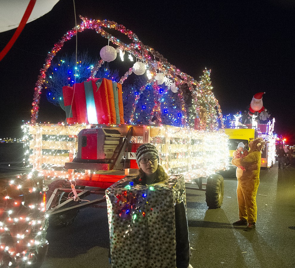 Prescott Valley holds their annual Festival of Lights Parade and Civic Center lighting Friday, Nov. 30, 2018. 52 entries traveled around the Prescott Valley Civic Center and Library. (Les Stukenberg/Courier).