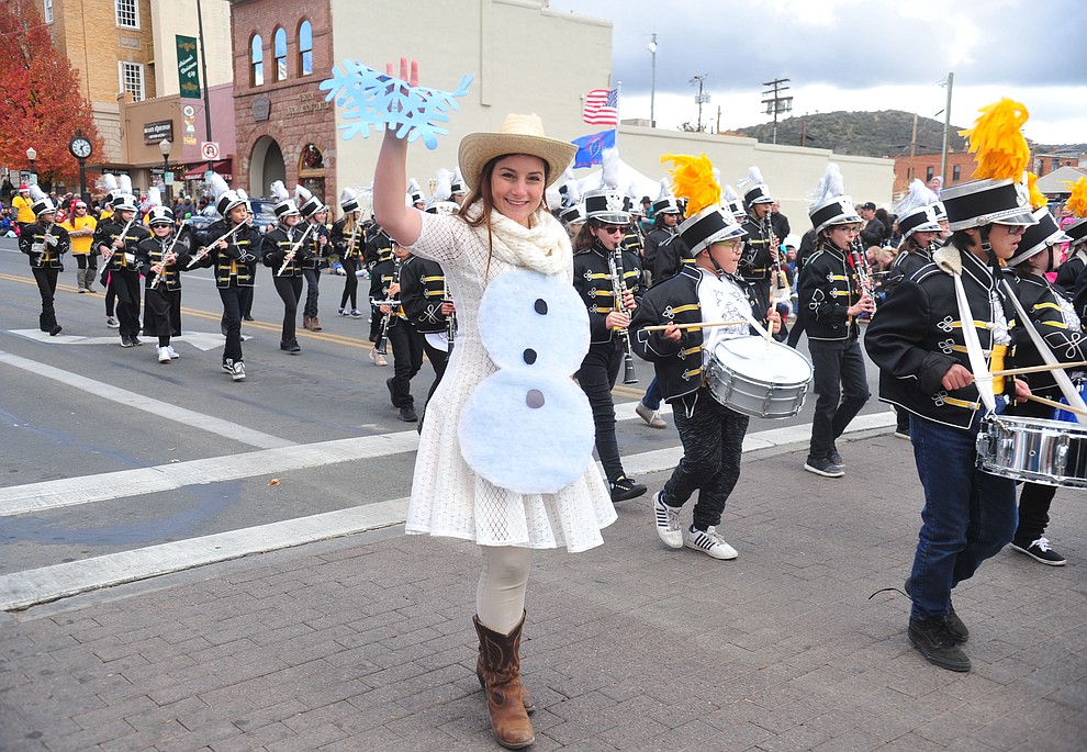 Ninety floats, marching bands and special groups participate in the 38th annual Prescott Chamber Christmas Parade in downtown Prescott Satuday, Dec. 1, 2018. (Les Stukenberg/Courier).