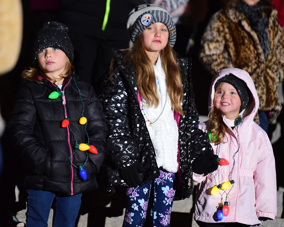 Prescott and surrounding towns children sing as part of the 64th Annual Christmas Yavapai County Courthouse Lighting in downtown Prescott Satuday, Dec. 1, 2018. (Les Stukenberg/Courier).