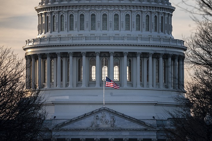 The U.S. Capitol is seen as Congress and President Donald Trump move closer to a deadline to fund parts of the government, in Washington, Wednesday, Dec. 19, 2018. (J. Scott Applewhite/AP)