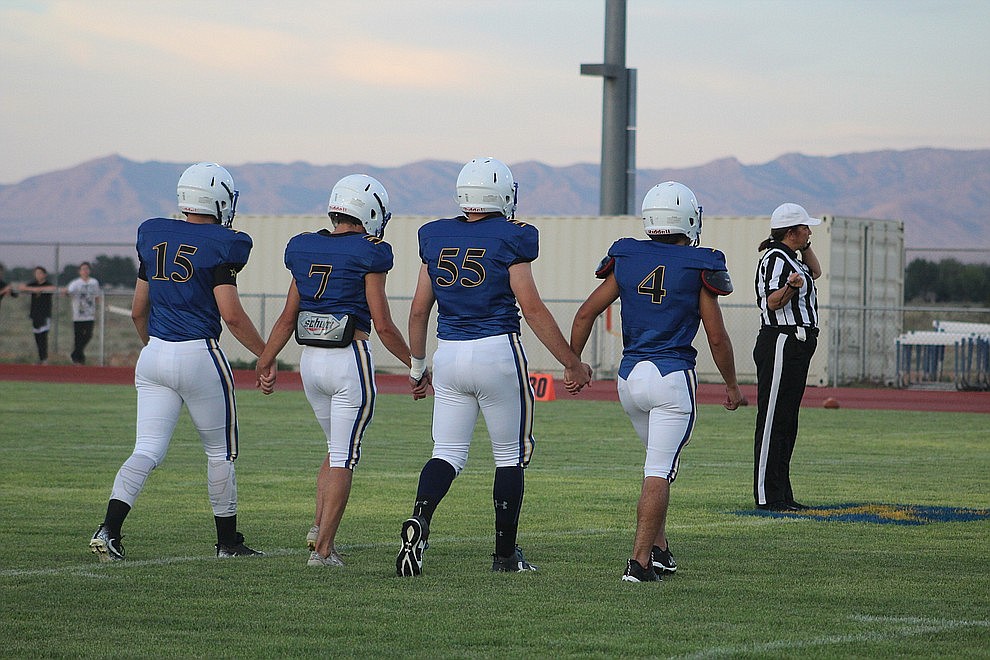 August 24 - The Kingman High School football team not only picked up a 30-8 win over Sedona Red Rock Friday night, but the victory also gave the Bulldogs a 2-0 start for the first time in 21 years.