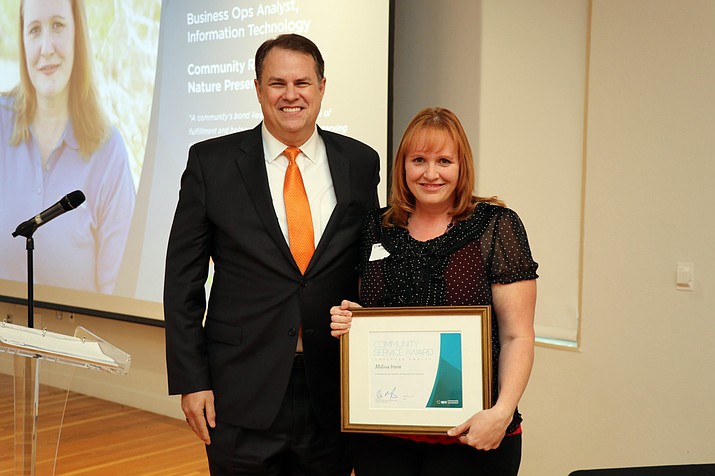 Melissa Irwin of Waddell, Arizona, was ecognized for her community service to the Grand Canyon Conservancy. (Photo/APS)