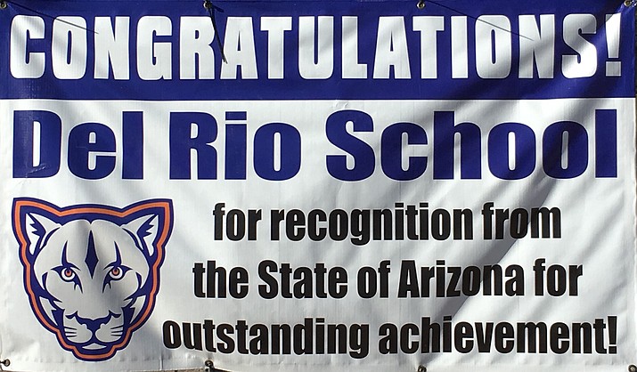 Del Rio School was recognized by Gov. Doug Ducey for its 2016 and 2017 AZMERIT student achievement scores. (Courtesy)