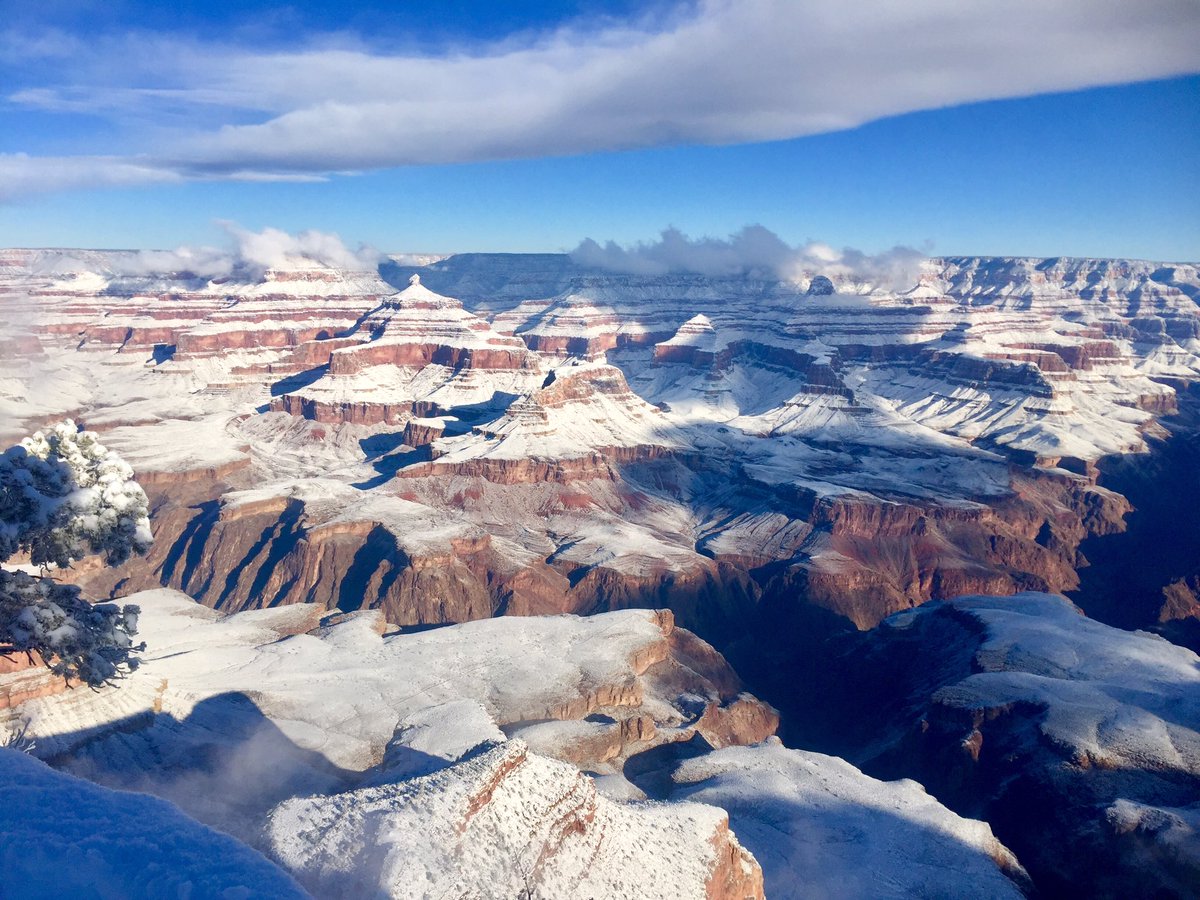 Winter storm leaves snowy signature across the Grand Canyon Williams