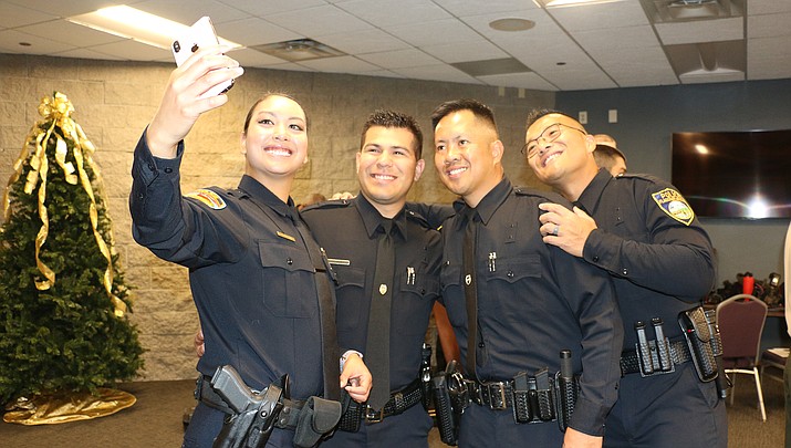 NARTA cadets gather for a selfie prior to a graduation ceremony at the Yavapai College Performing Arts Center Dec. 13. (Courtesy)