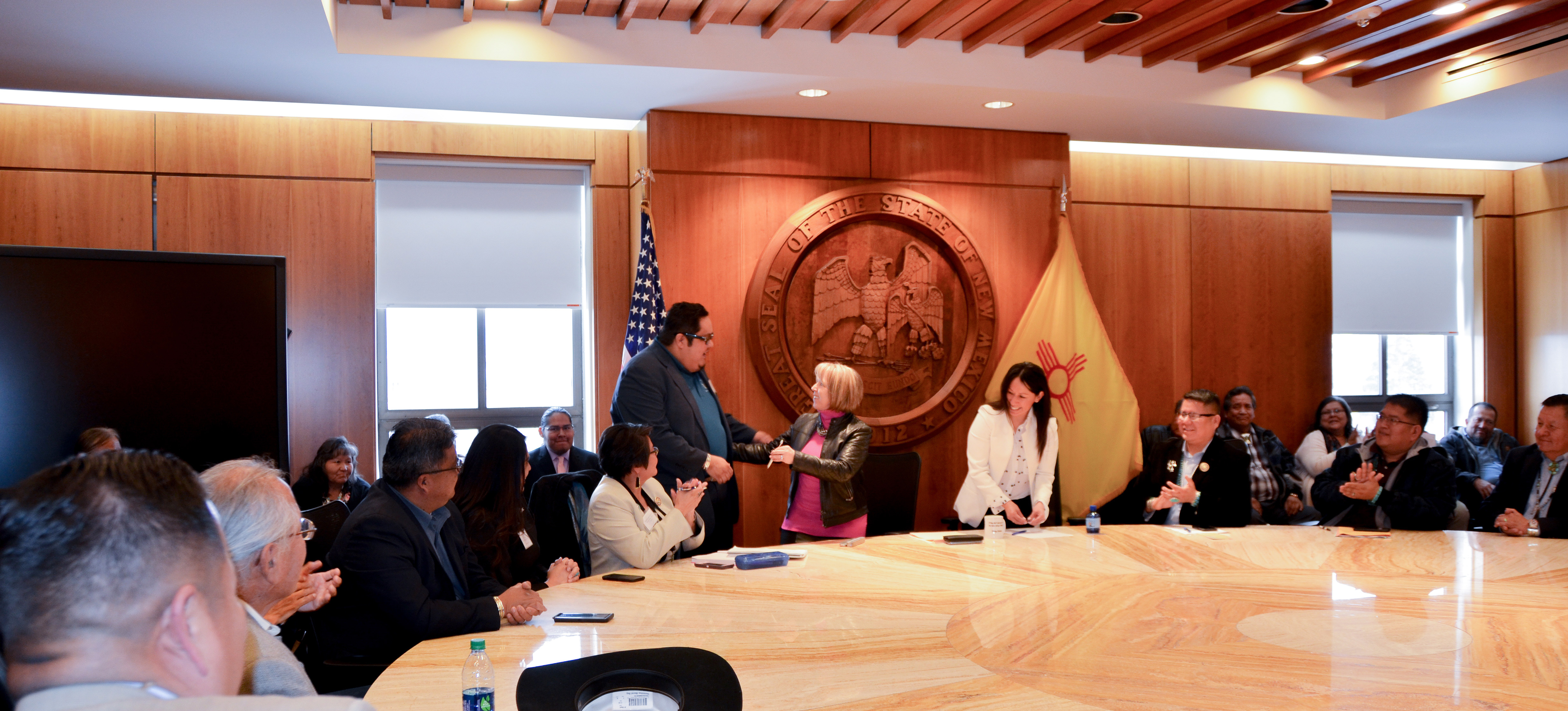 Navajo council members meet with New Mexico governor NavajoHopi Observer Navajo & Hopi