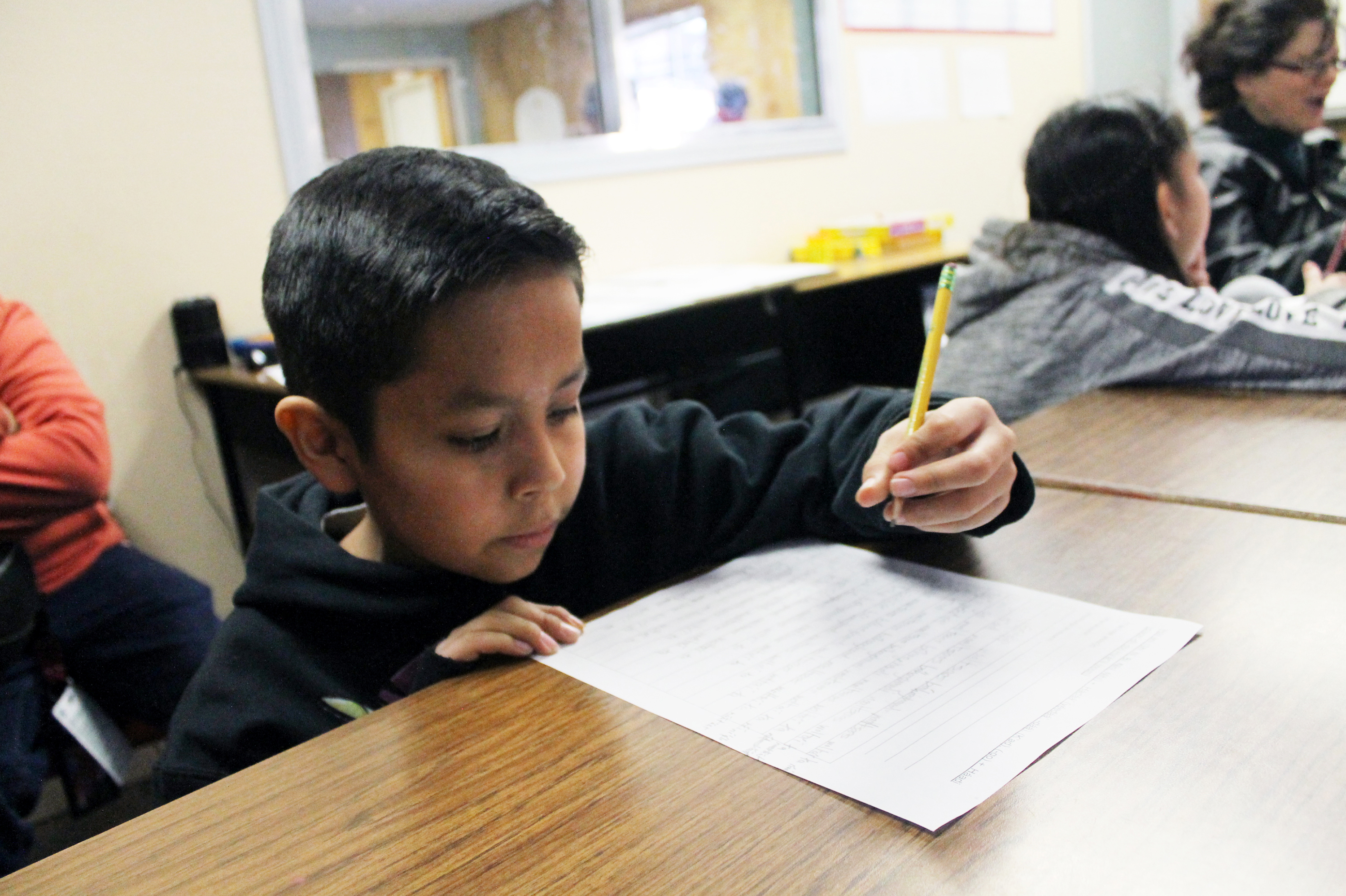 Students doing homework image