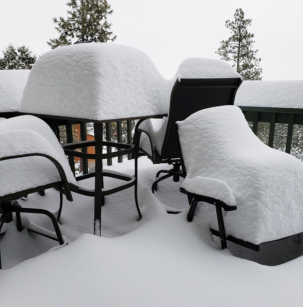 Photo taken on our deck up on Thumb Butte by Ron Mitchell