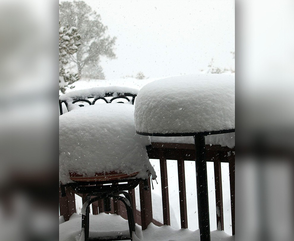 Won't be sitting on the deck today by Mary Lou Wills