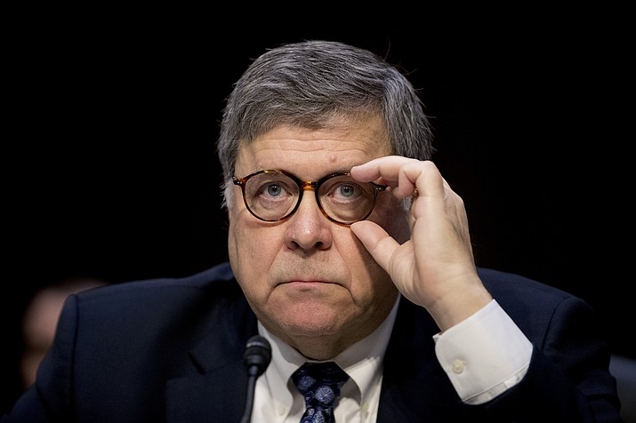 Attorney General nominee William Barr testifies during a Senate Judiciary Committee hearing Jan. 15, 2019, on Capitol Hill in Washington. (Andrew Harnik/AP, File)