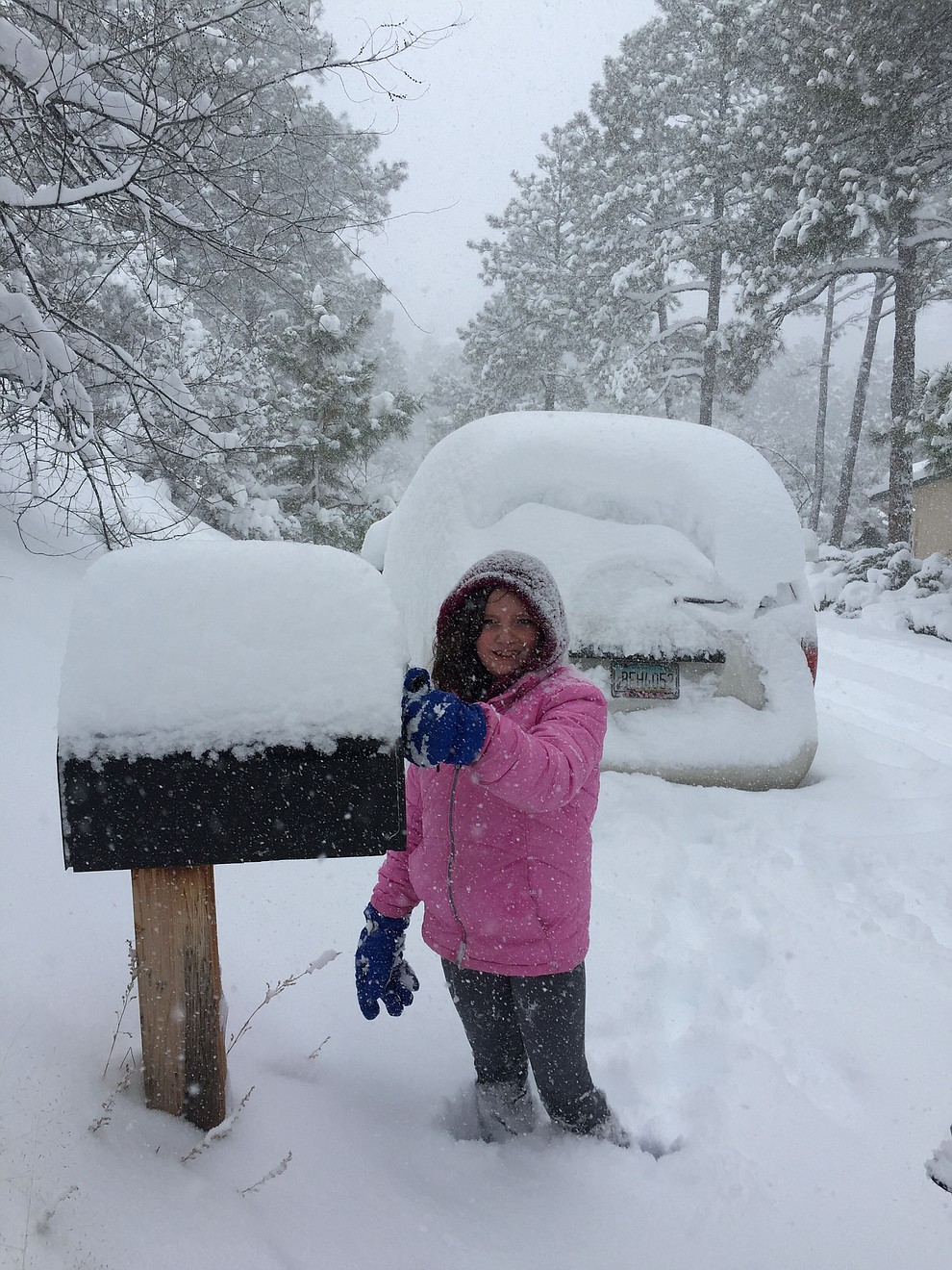 No mail coming today. Prescott snow storm.