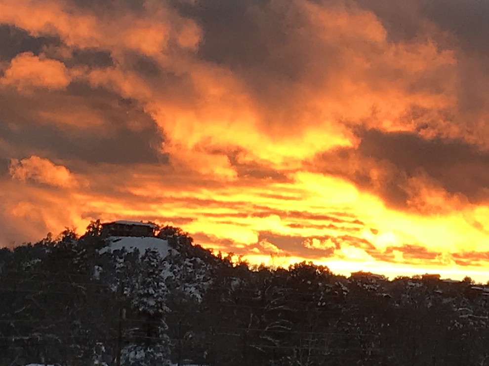 Beautiful sunset after the storm. Taken from Iron Spings Rd. Friday night.